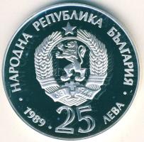 Bulgária 1989. 25L Ag "Olimpia-evezés" T:PP Tanúsítvánnyal!