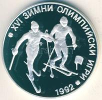 Bulgária 1990. 25L Ag "Olimpia-síelés" T:PP Tanúsítvánnyal!