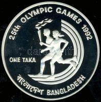 Bangladesh 1992. 1T Ag "Olimpiai játékok-futás" T:PP Tanúsítvánnyal!