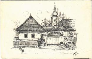 Jaszenova, Jasenová; Rodny dom Kukucína / Martin Kukucin szülőháza / birthplace of Martin Kukucin (EB)