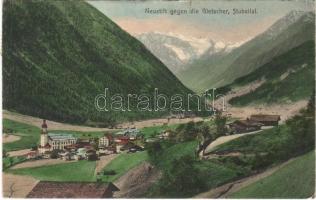 1908 Neustift im Stubaital (Tirol), Neustift gegen die Gletscher (EK)