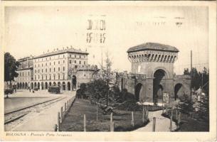 1938 Bologna, Piazzale Porta Saragozza / gate, tram (EK)