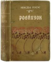 Herczeg Ferenc: Pogányok. Bp., 1902, Singer és Wolfner. Kopott, foltos egészvászon kötésben, a hátoldalon egy nagy, színes folttal.