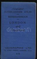 cca 1920 Geographia London útikönyv és atlasz sok térképpel/ London travel-guide and altas