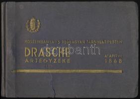 1935 Drachse kőszénbánya és téglagyár árjegyzék-füzete