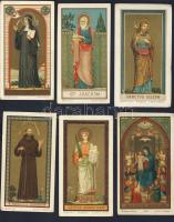cca 1900 6 db litho szentkép vegyes minőségben / 6 litho holy-card mixed quality