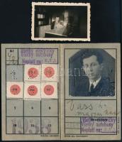 Vass László (1905-1950) újságíró, kritikus 1938-as bérletjegye + még egy fényképe