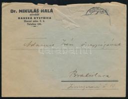 1933 Halász Miklós (1895-1985): újságíró, történész. autográf levele Adamis Irénnek borítékkal