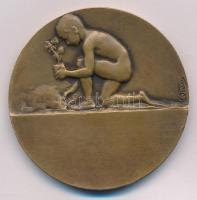 Franciaország ~1900-1920. "FLORE" kétoldalas Br emlékérem, peremen "BRONZE" fémj...