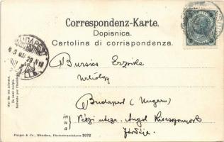 1903 Dubrovnik, Ragusa; Hafen / kikötő / port. Verlag v. Bernhard Weiss Erben