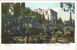 1908 Dubrovnik, Ragusa; Schloss Lacroma mit Palmen / kastély és pálmafák / castle with palm trees. Verlag v. Bernhard Weiss Erben (EK)
