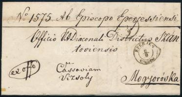 1858 Ex offo "EPERJES" - Mogyoróska