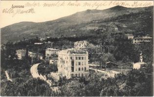 1913 Lovran, Laurana, Lovrana; hotel (apró szakadás / tiny tear)