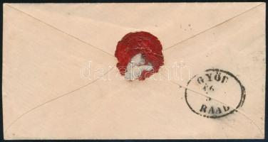 1869 5kr levélen / on cover "TÓT-MEGYER" (Gudlin 500 p)