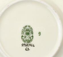 Zsolnay pillangó mintás tálka. Kézzel festett, jelzett  hibátlan. 8,5 cm