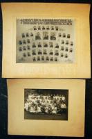 1926-1941 2db az Andrássy úti leánygimnáziumról és a Hunfalvy kereskedelmi középiskoláról készült keményhátú tablófotók