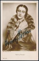 cca 1925 Henny Porten (1890-1960) német színésznő fotója, rajta saját kezű aláírásával