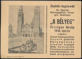 1940 Szebb jövőt! irredenta levélzáró futott levelezőlapon / Label on postcard