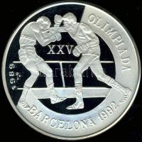 Kuba 1989. 5P Ag "Olimpia-boksz" T:PP Csak 10.000db!