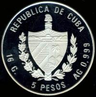 Kuba 1989. 5P Ag "Olimpia-boksz" T:PP Csak 10.000db!