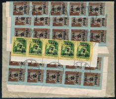 1945 (5. díjszabás) Levél 35 db bélyeggel / Cover with 35 stamps