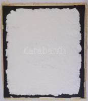 Hegyi György (1922-2001): Fej (cím nélkül). Dombornyomás, merített papír, jelzett, számozott (4/15). Kartonra kasírozva. 9,5×8 cm, lapméret: 32x27 cm