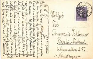 1934 Budapest II. Rózsadomb, Gróf Mailáth paloták a Keleti Károly utcában, Rózsadombi Kávéház, Bejár...