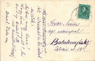 1937 Diszel (Tapolca), Körjegyői iroda, bazaltbánya, Római katolikus elemi népiskola és tanítói laká...