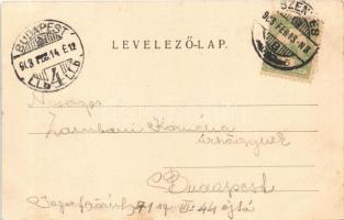 1903 Szentes, Kossuth Lajos utca, üzlet. Untermüller Ernő kiadása