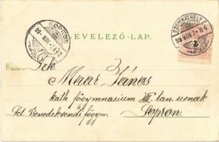 1899 (Vorläufer) Sopron, Vásár, Karl Pollák üzlete / Oedenburger Jahrmarkt