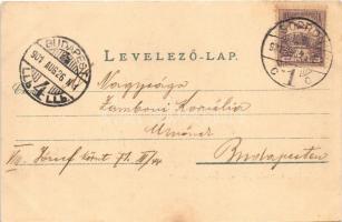 1901 Sopron, M. kir. honvéd főreáliskola, kadétok akrobatikus mutatványa. Stagl F. fényképész