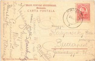 1911 Predeal, Spre Klein / Román-magyar határ a román oldalról, sorompó. Ivan Stavarachiescu / Roman...