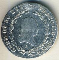 Ausztria 1803A 20Kr Ag II.Ferenc T:3 fny