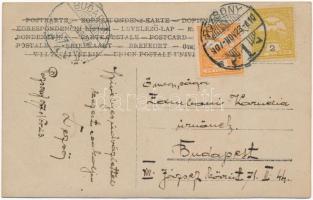 1907 Pozsony, Pressburg, Bratislava; Árpádházi Dicsőséges Szt. Erzsébet Asszony szobor avatási ünnep...