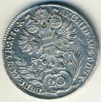 Ausztria 1776. IC.-FA. 20Kr Ag tévveret "FA" helyett "PA" (elfolyás) T:2/3