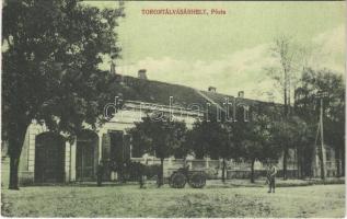 Torontálvásárhely, Develák, Debelják, Debeljaca; posta, lovaskocsi / post office, horse cart