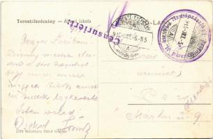 1915 Torontálszécsány, Setschan, Secanj; állami iskola. Weichherz Dávid 5479. / school + "M. ki...