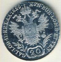 Ausztria/magyar verdejel 1829B 20Kr Ag I. Ferenc T:1/2+ ph