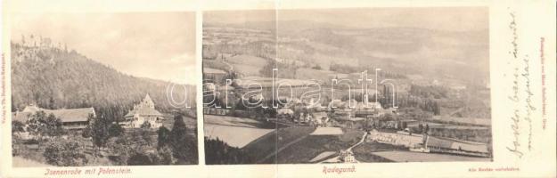 ~1899 (Vorläufer) Sankt Radegund bei Graz, Isenenrode mit Polenstein. 2-tiled folding panoramacard