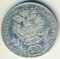 Ausztria/magyar verdejel 1786B S.K.-P.D. 20Kr Ag II. József T:2/3+