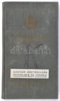 1947 1937-es II. típusú 5 pengő benyomott illetékjegyű útlevél 1947-ben kivándorlási okból kiállítva...