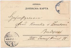 1903 Belgrade, Belgrád; Le Quartier juif / Jewish quarter. Judaica / zsidó negyed. Judaika