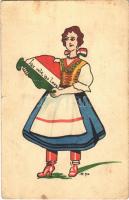 Így volt, így lesz! / Hungarian irredenta propaganda, Trianon. artist signed (kis szakadás / small tear)