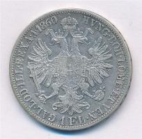 Ausztria 1860A 1Fl Ag "Ferenc József" T:2- 
Austria 1860A 1 Florin Ag "Franz Joseph&...