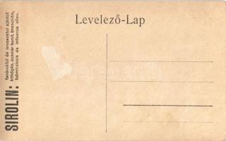 Sirolin reklám: Tanároktól és orvosoktól ajánlott köhögés, szamárhurut, bronchitis, tuberkulózis és ...