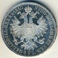 Ausztria 1860A 1Ft Ag T:1