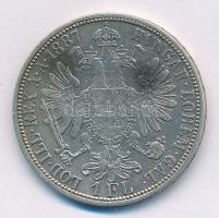 Ausztria 1887. 1Fl Ag "Ferenc József" T:2- kis patina
Austria 1887. 1 Florin Ag "Fra...