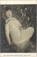 Rayon de Soleil / Das Sonnenbad / Erotic nude lady art postcard. Salon 1909. s: Henry Baudot