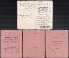 1941-1944 Fenyő Imre, zsidó származású munkaszolgálatos leszerelési jegye, a bori (Szerbia) munkatáb...