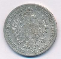 1858B 1Fl Ag "Ferenc József" T:2-,3 
Adamo M14